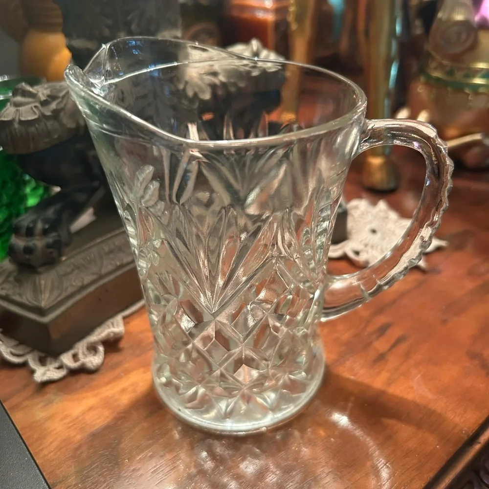Vintage Crystal Pitcher